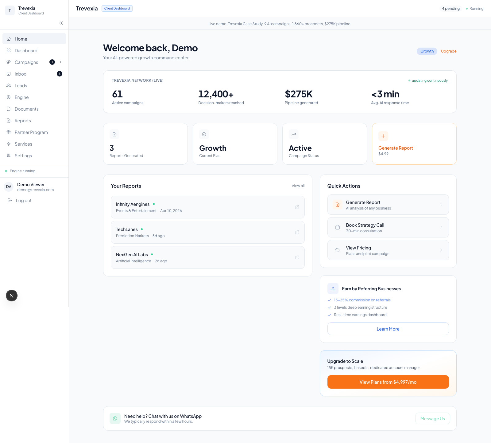Home Dashboard